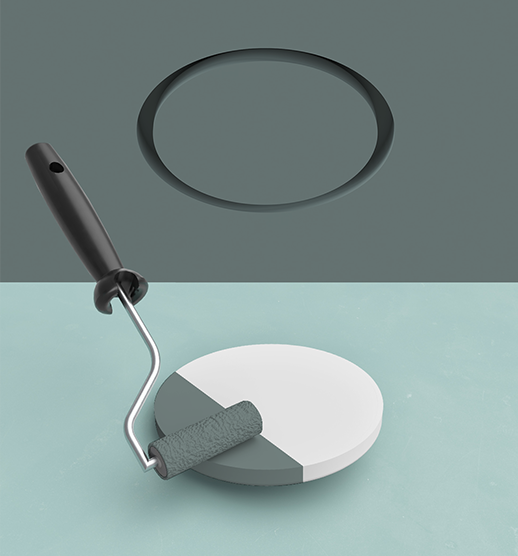 Paintable circular air vent showing how a hidden HVAC diffuser blends into a ceiling or wall surface.